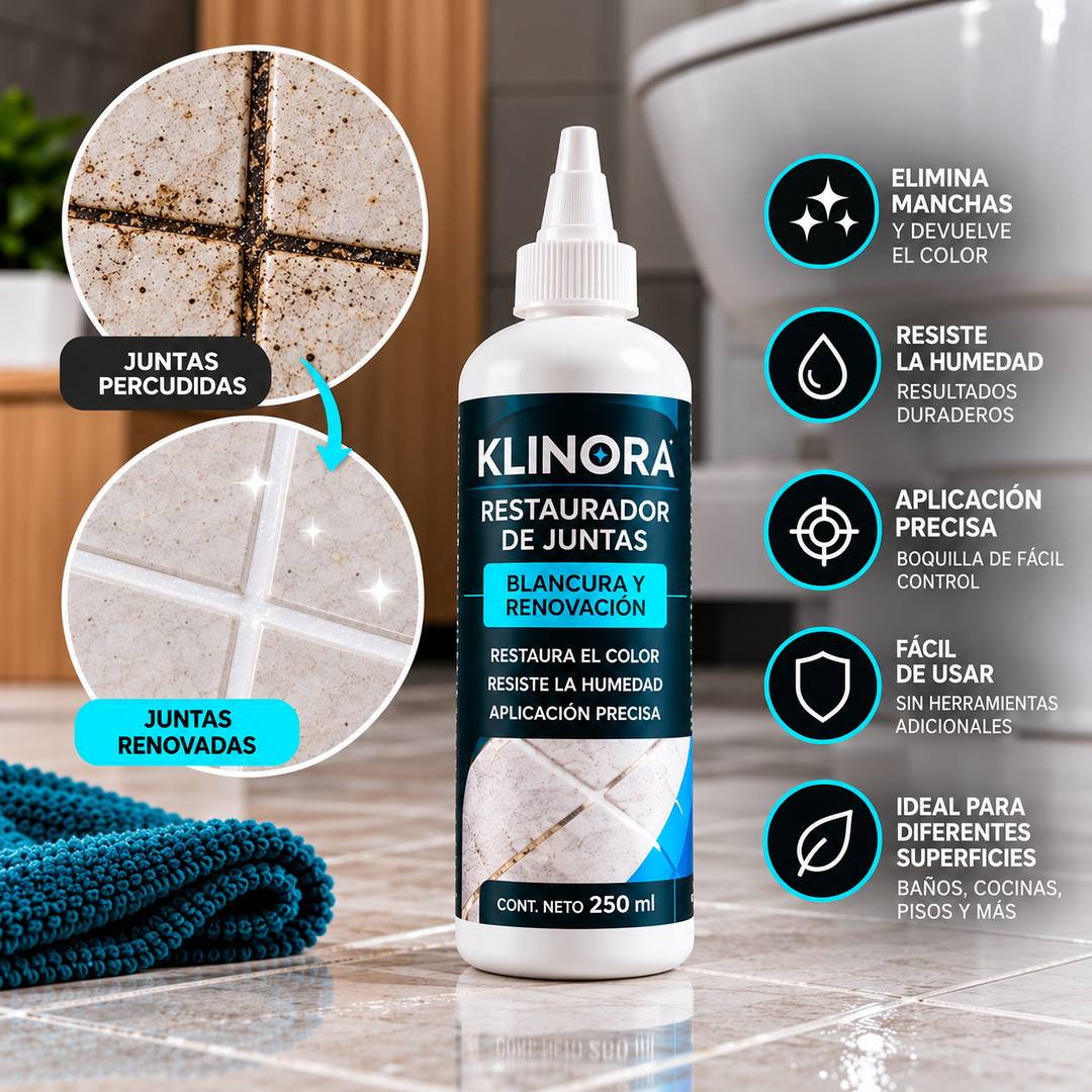 Restaurador de Juntas KLINORA 250 ml con sus beneficios